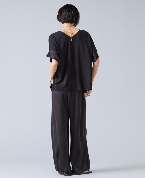 サテンバルーンパンツ 詳細画像 ブラック 6