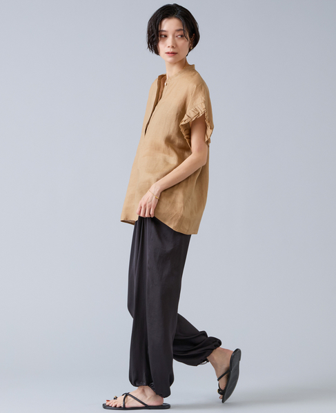 サテンバルーンパンツ 詳細画像 ブラック 8