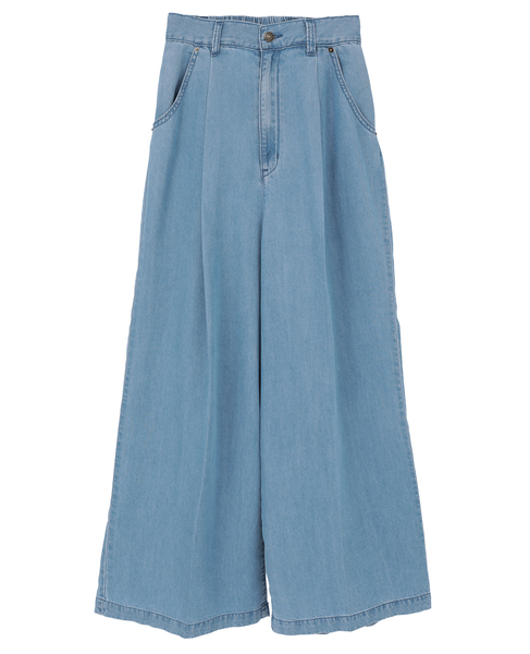 6オンステンセルデニムバギーパンツ 詳細画像 ライトブルー 11