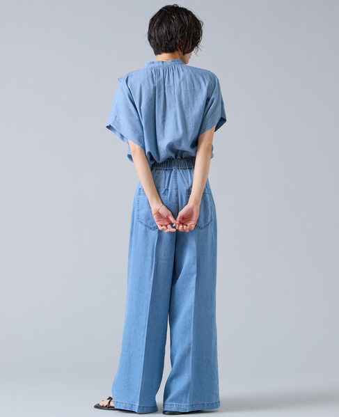 6オンステンセルデニムバギーパンツ 詳細画像 ライトブルー 6