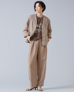 リネンタンブラーカーブパンツ