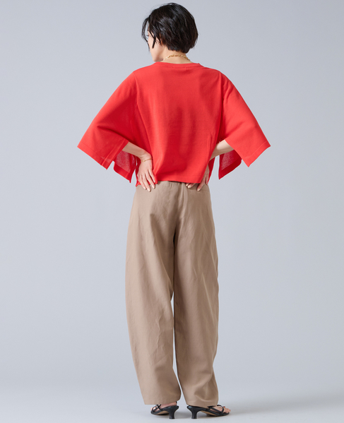 リネンタンブラーカーブパンツ 詳細画像 ベージュ 12