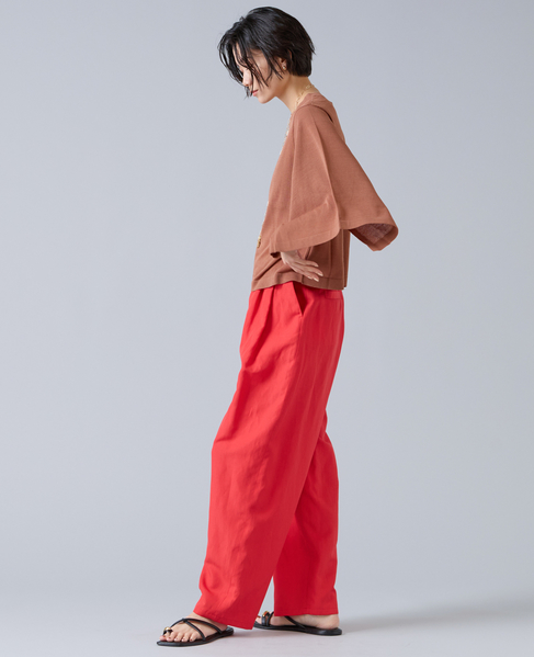 リネンタンブラーカーブパンツ 詳細画像 レッド 6