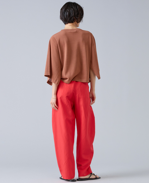リネンタンブラーカーブパンツ 詳細画像 レッド 7