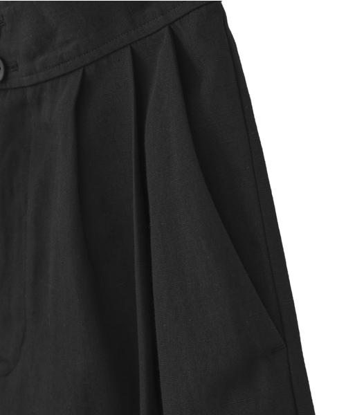 リネンタンブラーカーブパンツ 詳細画像 ブラック 13