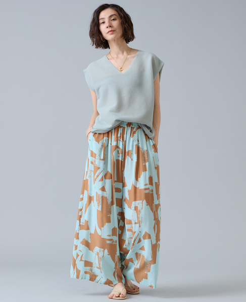 イージーワイドパンツ 詳細画像 ミント 1