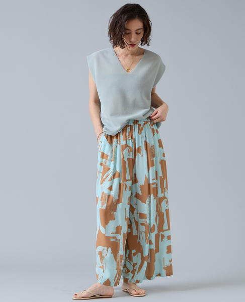 イージーワイドパンツ 詳細画像 ミント 2