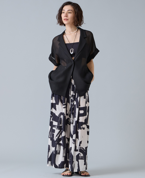 イージーワイドパンツ 詳細画像 ブラック 3