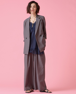 【定番】高機能素材ギャザーイージーパンツ