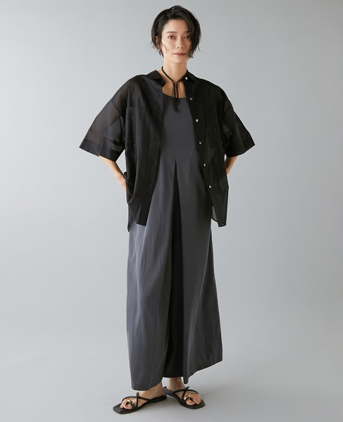 ウエストタックサロペット 詳細画像 チャコールグレー 1