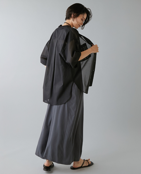ウエストタックサロペット 詳細画像 チャコールグレー 5