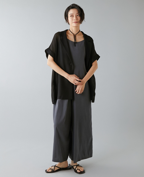 ウエストタックサロペット 詳細画像 チャコールグレー 8