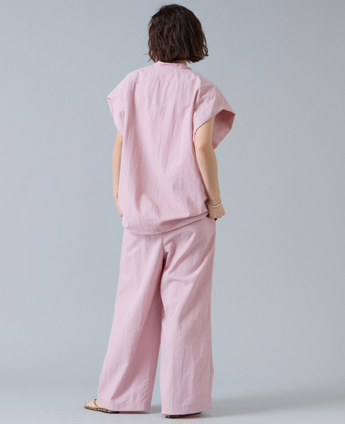 高機能素材ギャザーイージーパンツ 詳細画像 ピンク 5