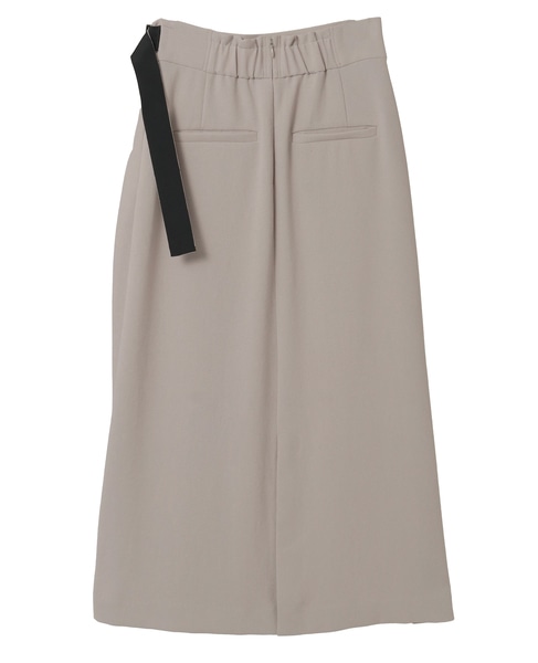 ラップ風ナロースカート 詳細画像 ベージュ 13