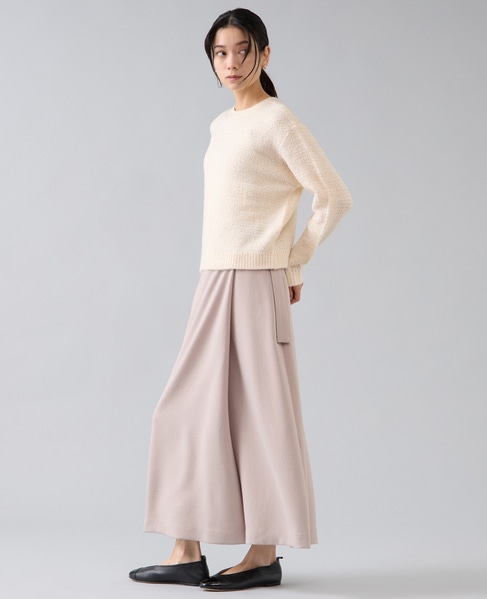 ラップ風ナロースカート 詳細画像 ベージュ 7