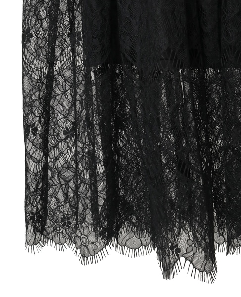 レースティアードスカート 詳細画像 ブラック 11