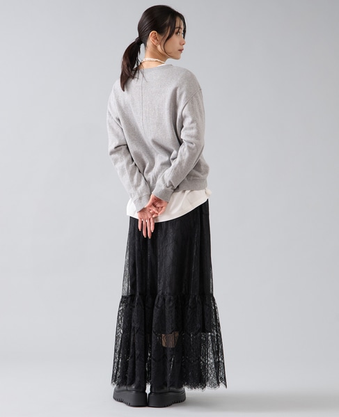 レースティアードスカート 詳細画像 ブラック 6