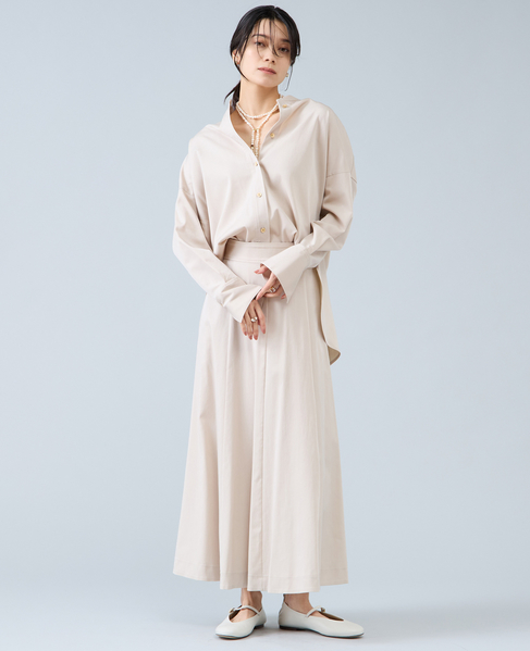 パネルフレアスカート 詳細画像 ライトベージュ 2