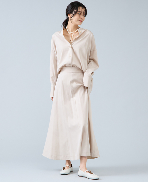 パネルフレアスカート 詳細画像 ライトベージュ 3