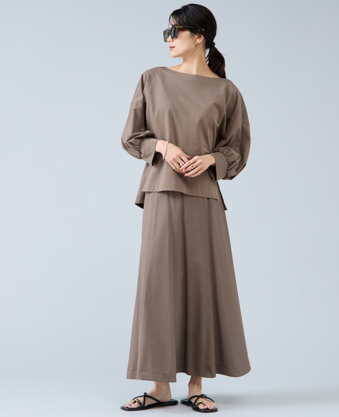パネルフレアスカート 詳細画像 カーキ 3