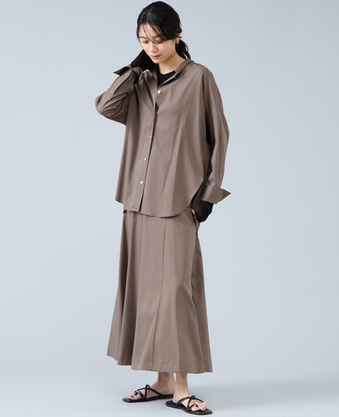 パネルフレアスカート 詳細画像 カーキ 5