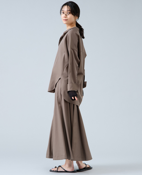 パネルフレアスカート 詳細画像 カーキ 7