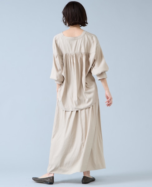 シャーリングスカート 詳細画像 ベージュ 4