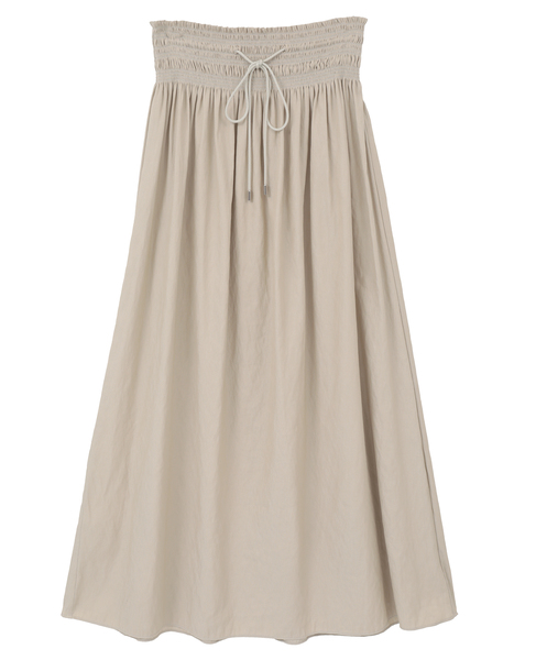 シャーリングスカート 詳細画像 ベージュ 5