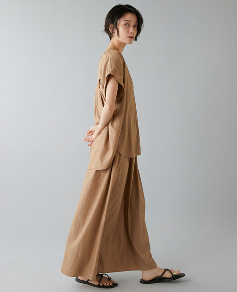 シャーリングスカート 詳細画像 キャメル 5