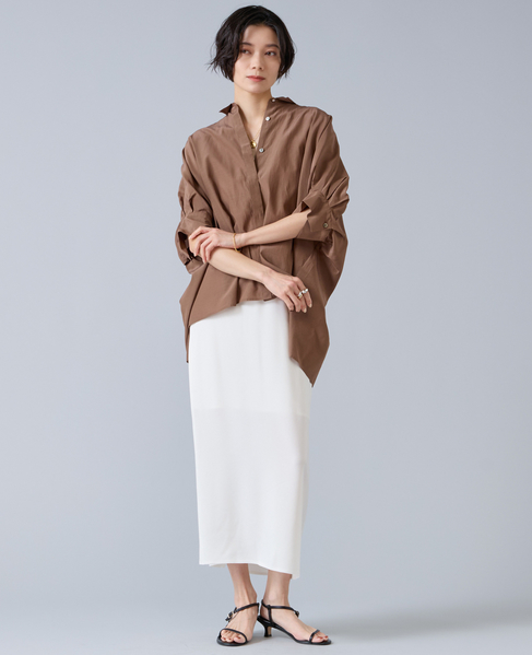 ジョーゼットナロースカート 詳細画像 ホワイト 3