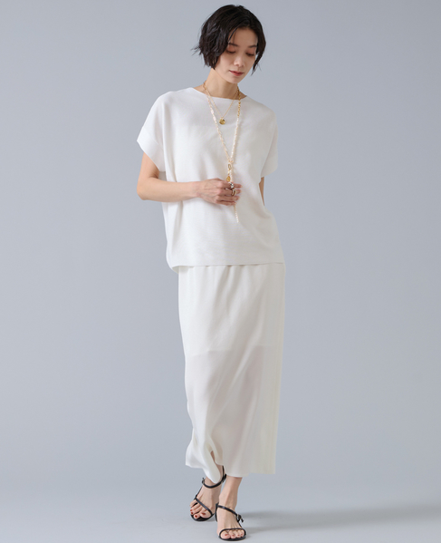 ジョーゼットナロースカート 詳細画像 ホワイト 6