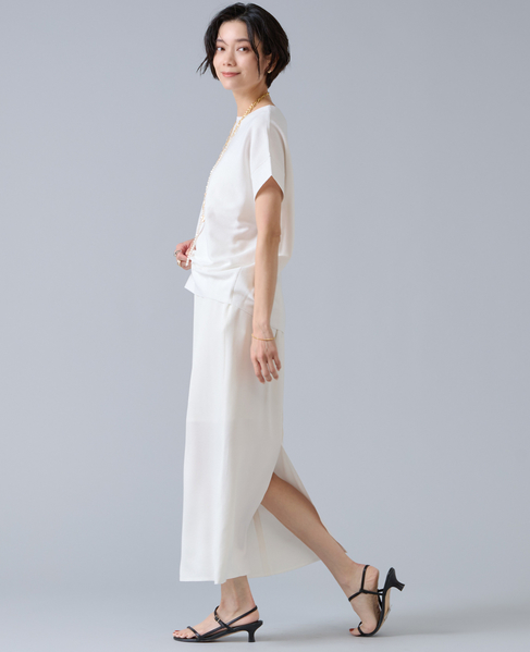 ジョーゼットナロースカート 詳細画像 ホワイト 7