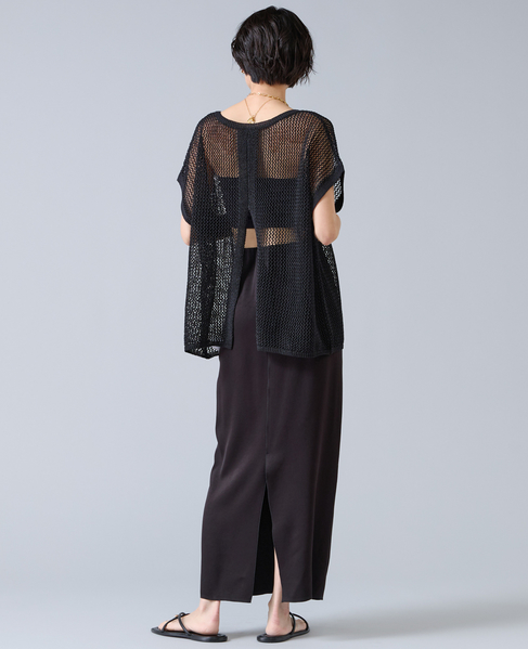 ジョーゼットナロースカート 詳細画像 ブラック 5