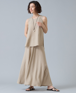 レーヨン/リネンバイヤスロングスカート