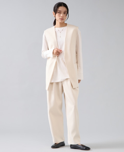 ダブルクロスジレ 詳細画像 オフホワイト 4