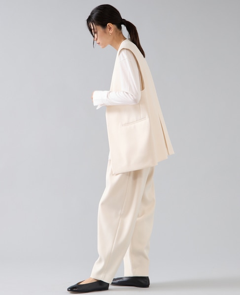 ダブルクロスジレ 詳細画像 オフホワイト 5