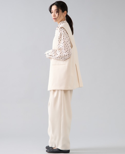 ダブルクロスジレ 詳細画像 オフホワイト 6