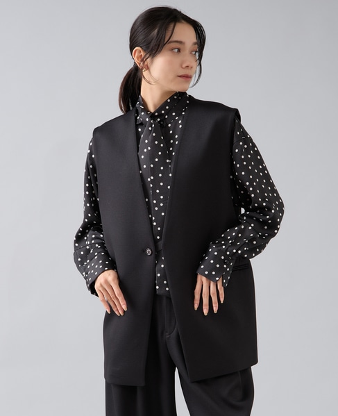 ダブルクロスジレ 詳細画像 ブラック 2