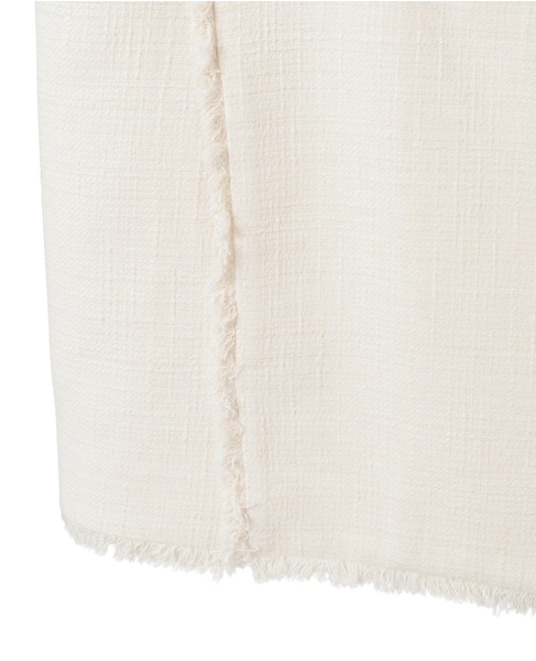 スラブツイードフリンジジレ 詳細画像 アイボリー 15