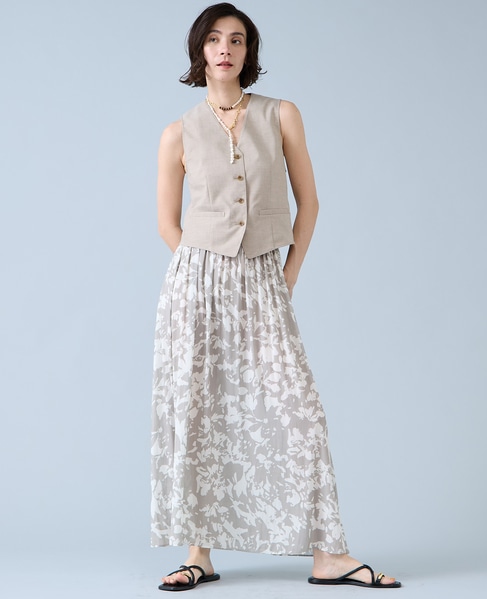 麻調ベスト 詳細画像 ナチュラル 4