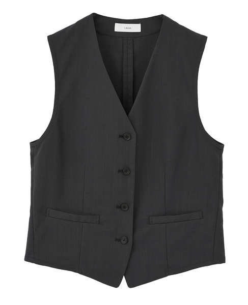 麻調ベスト 詳細画像 チャコールグレー 12