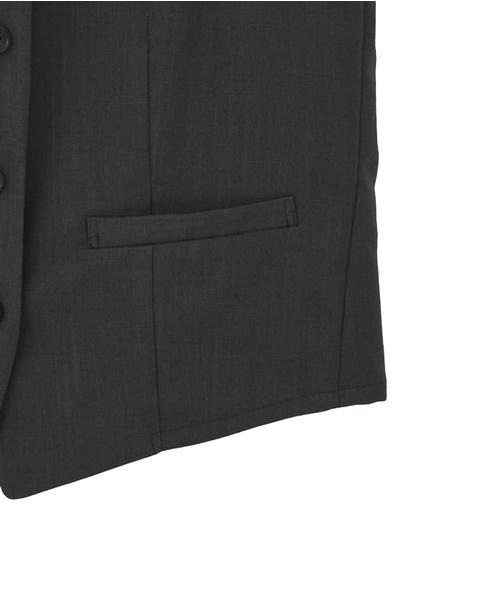 麻調ベスト 詳細画像 チャコールグレー 16