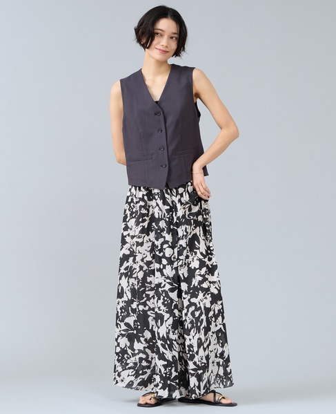 麻調ベスト 詳細画像 チャコールグレー 6