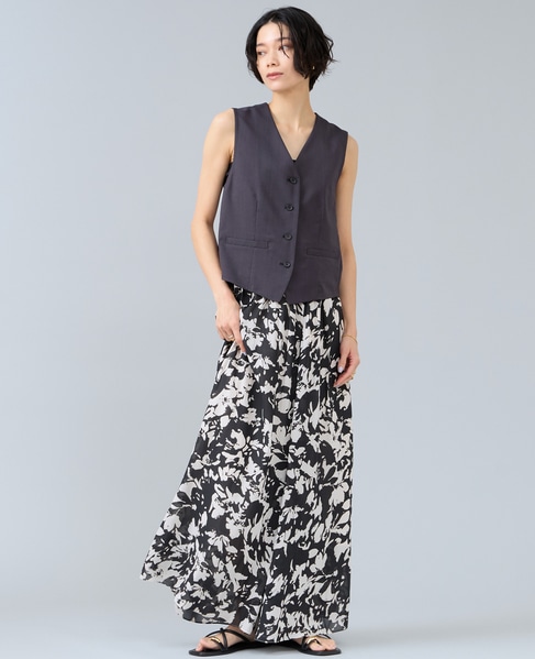 麻調ベスト 詳細画像 チャコールグレー 7