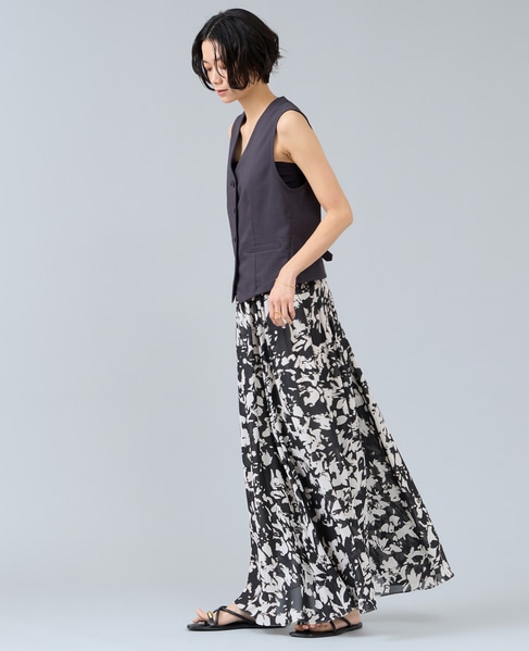 麻調ベスト 詳細画像 チャコールグレー 8