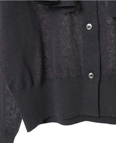 フリルカラーニット 詳細画像 チャコール 10