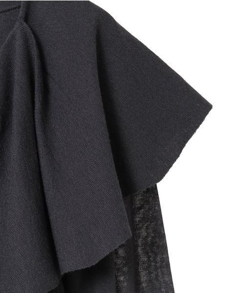 フリルカラーニット 詳細画像 チャコール 11