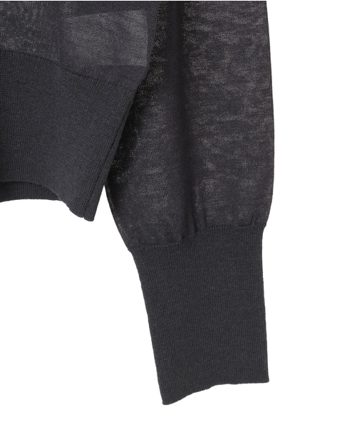 フリルカラーニット 詳細画像 チャコール 9
