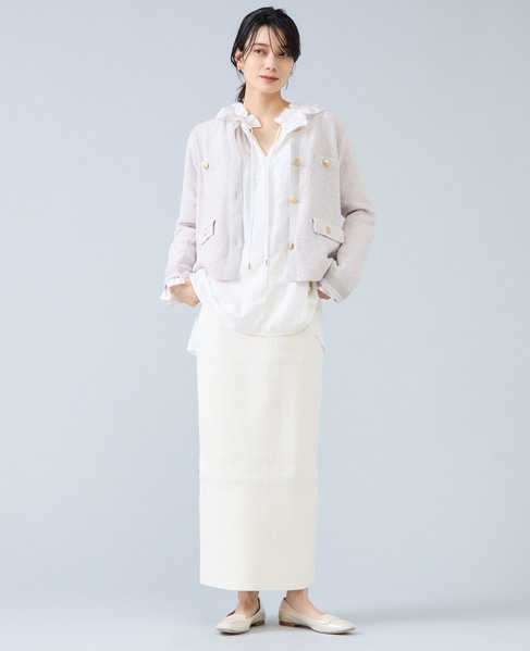 ニットジャケット 詳細画像 アイボリー 2