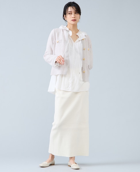 ニットジャケット 詳細画像 アイボリー 4